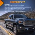thumbnail image 4 of Nilight Feux de Signalisation de Rétroviseur Switchback Ambre Clignotants Feux de Stationnement Blancs Lentille Fumée Plug and Play Compatible avec Chevy Silverado GMC Sierra 1500 2500HD 3500HD 2016-2019, 4 of 8
