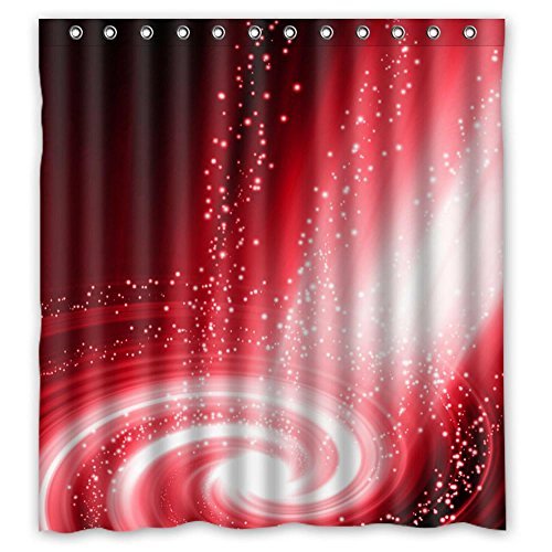 Cortina de ducha ABPHQTO Shining Star Light Espiral Impermeable 150x180 cm