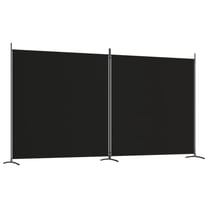 Casafoyer 2-Panel Room Divider Black 137"x70.9" Fabric