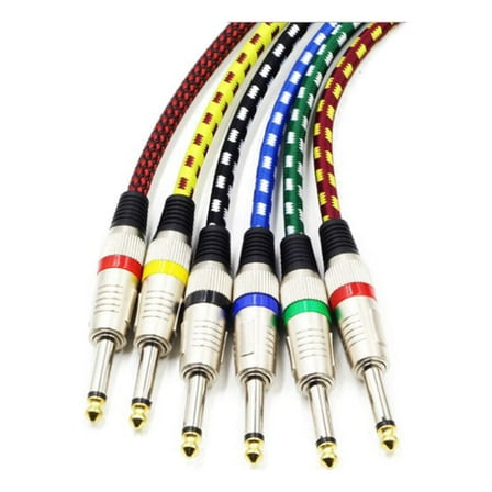TAILTOSS 1Pcs 3M 9.7 Foot Guitar Cords for Electric Instruments with Cotton Mesh and Functionality