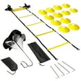 thumbnail image 1 of Training Speed Agility Training Kit Agility Ladder Football Ladder with 12-Rung with 12 Cones and 4 Stakes Football Training Equipment Speed Agility Training Kit for Football, 1 of 7