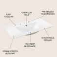 thumbnail image 5 of JONATHAN Y Ancillary 3-Hole 36 in. W x 18.25 in. D Classic Contemporary Rectangular Ceramic Single Sink Basin Vanity Top, White, 5 of 8