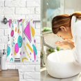 thumbnail image 7 of Yayeee 2 Pack Hand Towels for Bathroom 100% Cotton 16" x 28" Soft Absorbent Kitchen Towel, Purple Abstract Shapes, 7 of 7