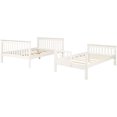 thumbnail image 5 of Harper & Bright Designs Solid Wood Twin over Full Bunk Bed with Twin Size Trundle for Bedroom, White, 5 of 7