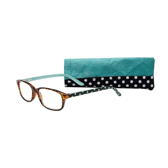 SAV Victoria Klein Ladies High Fashion  2.75 Reading Glasses, Blue Polka Dot (E9082BD-275)