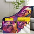 thumbnail image 3 of Flamingo Throw Blanket Gifts for Women, Tropical Flamingo Blankets for Living Room Home Decor, Cozy Flannel Flamingo Plush Throws 50"x60", 3 of 5