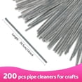 thumbnail image 2 of Pipe Cleaners for Crafts (200pcs in Gray), 12 inch Long Pipe Cleaners, Pink Pipe Cleaners., 2 of 5