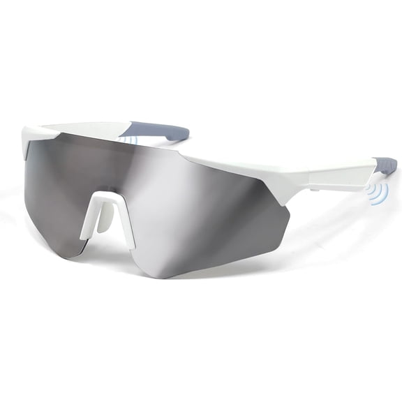 for Smart Bluetooth Sunglasses for Men Women, Open Ear Audio Glasses w/Mic, UV400 Polarized for Running Cycling Baseball, Voice Control, Fast Charge