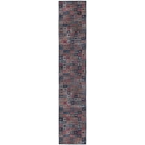 Rugs.com Sisu Collection Washable Rug – 10 Ft Runner Multi Flatweave Rug Perfect For Hallways, Entryways