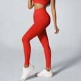 thumbnail image 2 of Women's High Waisted Ribbed Seamless Yoga Leggings Tummy Control Workout Pants, 2 of 9
