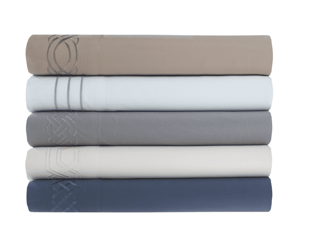 Better Homes and Gardens Luxury Microfiber Embroidered Sheet Set, Twin