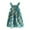 Green, variant on HomeGardon Baby Girl Dress 1-6 Years Old Toddler Kids Girls Summer Dress Cotton Comforty Sling White Fruit Printed Floral Casual Dress Front Buckle Pattern Girls Party Dress Sleeveless