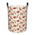 thumbnail image 1 of Balery Cowboy Western Cesta de ropa redonda con asas, impermeable, independiente, para ropa, juguetes, dormitorio y familia-Small, 1 of 6