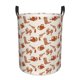thumbnail image 1 of Balery Cowboy Western Cesta de ropa redonda con asas, impermeable, independiente, para ropa, juguetes, dormitorio y familia-Medium, 1 of 6