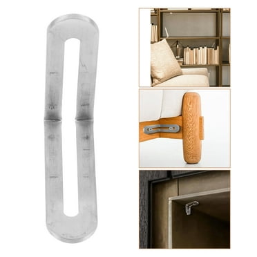 GOOHOCHY 4Pcs Adjustable Corner Brace Furniture Anchors Bracket Silver 2.28X2.16X0.71In