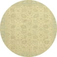 thumbnail image 1 of Ahgly Company Tapis d'Intérieur Rond Abstrait Brun Or Abstrait, 4 Pieds Rond, 1 of 6