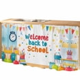 thumbnail image 2 of School Celebrations Cabinet Curtains for Shelves, Modern School Stationery Cheerful Privacy Curtain for Closet Self Adhesive, Dust-Proof Drapes for Closet Storage Room Classroom Doorway, 32"W x 55"L, 2 of 9