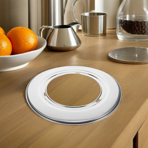 LOLIPPYY 2Pcs Dumpling Steamer Ring Silver Steamer Basket For Professional Utensils