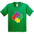 thumbnail image 3 of Inktastic Autism Awareness Month Puzzle Youth T-Shirt, 3 of 5