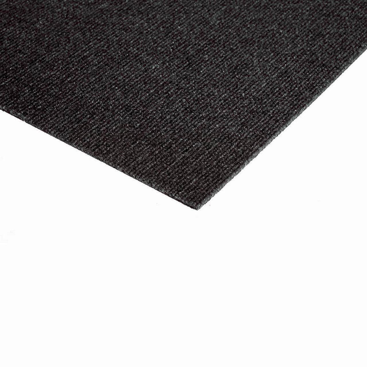 Foss Floors Black Ice 24" x 24" Waterproof Carpet Tile 60 sq. ft. for Concrete 15 Pieces