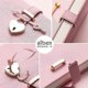 thumbnail image 5 of Heart Shaped Lock Diary with Key&Heart Diamond Pen,PU Leather Cover,A5,Journal Secret Notebook Gift, 5 of 5