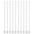 thumbnail image 1 of 10pcs Agujas de Dispensación 18 Gauge 6 Pulgadas Punta Roma Conector Luer para Rellenar Pegamento Aceite Líquidos Espesos Tinta Uso de Laboratorio, Plata, 1 of 6