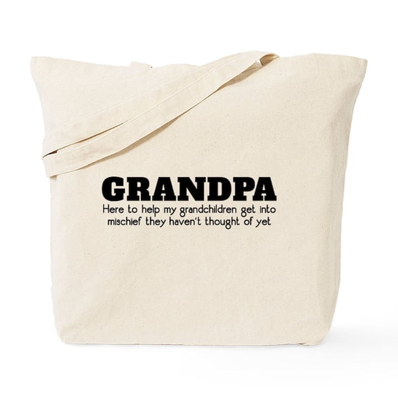 CafePress - Grandpa Mischief Tote Bag - Unisex Canvas Tote Bag, Beige, 1-Piece
