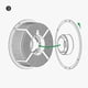 thumbnail image 4 of For Bambu Lab 3D Printer High Temperature Material Rack Reusable Spool for ABS ASA PA6-GF ABS-GF Fil, 4 of 5