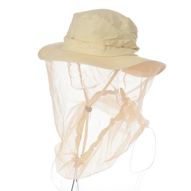 Mosquito Head Net Sun Hat Bug Bee Protection Mesh Fishing Outdoor Hats for  Men Women 