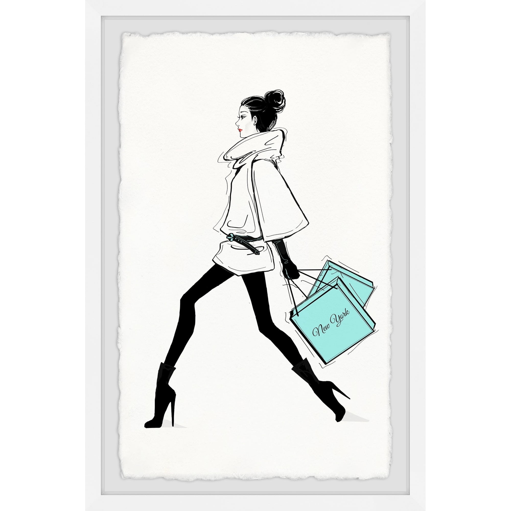 Always On The Go Ii Framed Painting Art Print, 12.00" x 1.50"