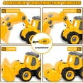 thumbnail image 2 of Take Apart Toys Paquete de 4 – Juguete de coche de ingeniería de construcción DIY, juguetes de arena para niños de 3 a 5 años, camión de juguetes de caja de arena WD.WDQZL Hogar, 2 of 7