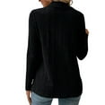 thumbnail image 3 of LilyLLL Womens Lapel Open Front Draped Cardigan Coat Spring Autumn Jacket Outwear, 3 of 3