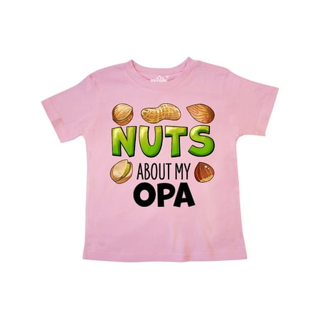 

Inktastic Nuts About My Opa Peanut Almond Pistachio Gift Toddler Boy or Toddler Girl T-Shirt