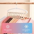 thumbnail image 6 of Multifunctional Foldable Clothes Hanger with 11-Hole - Upgrade Space Saving Hanger with 360° Rotation Hooks(Pink*2), 6 of 7