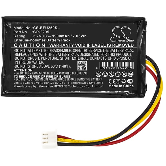 1900mAh EXFO GP-2295 Battery for PX1-H-PRO-FOAS-U25 PX1 Optical Power Expert PX1 PX1-S-PRO-FOAS-U25