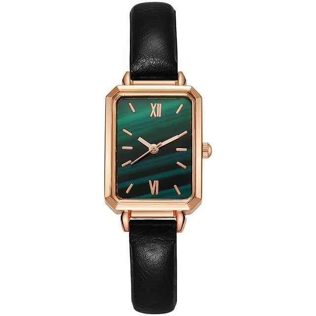 Rectangle Watch Watch Small Elegant Vintage Simple Style Rectangle Stainless Steel Fashionable Wristwatch For Women