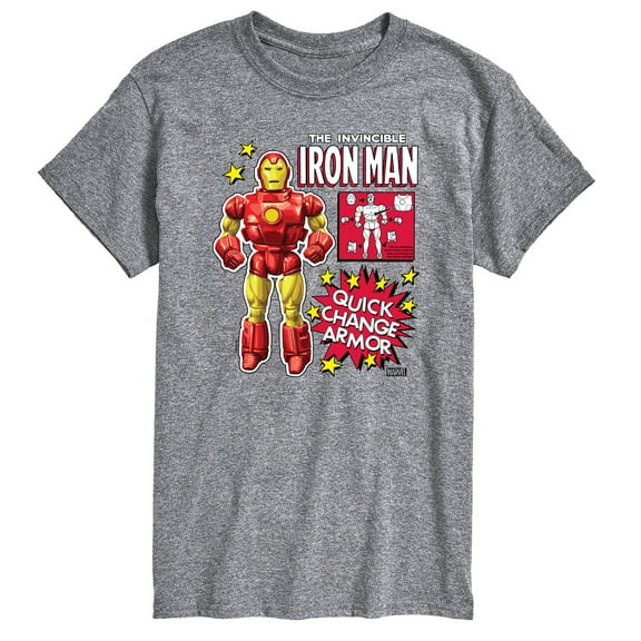 Marvel Iron Man - Action Figure - Men's Short Sleeve Graphic T-Shirt