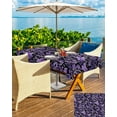 thumbnail image 5 of Outdoor Tablecloth with Umbrella Hole and Zipper 60 x 102 Inch Retro Flowers Abstract Paisley Purple Table Cover for Rectangular Tables Waterproof Tabletop Collection for Patio Garden Picnic Camping, 5 of 6