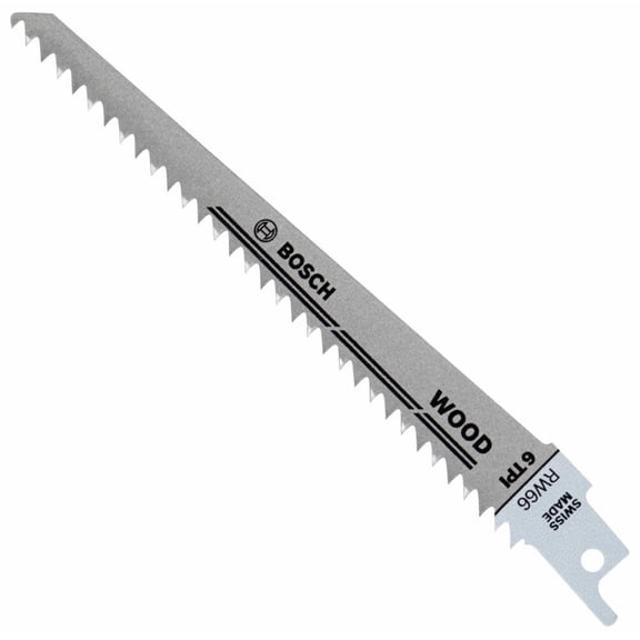 Bosch 6 Inch 6 Tpi Wood Reciprocating Saw Blades 5 Piece