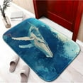 thumbnail image 2 of Whale 1197 Non-Slip Memory Foam Bath Rug: Absorbent, Quick-Dry, Machine Washable, Soft & Comfortable - S, 2 of 7