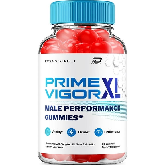Prime Vigor XL Gummies for Men – PrimeVigor XL Male Gummies All-Natural Supplement, PrimeVigorXL Gummies Reviews, 1 Pack, 60 Gummies