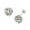 Colorname Misc: White, variant on 14k Gold 10mm Wire Love-knot Stud Earrings Yellow Gold Stud Earring for Women