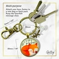 thumbnail image 4 of Fox Keychain Give It To God And Go To Sleep Cute Surrender Theme Quote Faith Jewelry For Women, 4 of 6