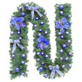 thumbnail image 4 of Guirnalda artificial de vegetación suave, guirnaldas de flores artificiales con luces LED para decoración para fiesta de boda, vacaciones de Navidad, 4 of 4