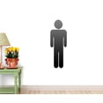 thumbnail image 1 of Man Sign for Restroom Wall Decal WM284346 by Wallmonkeys (24 in H x 20 in W), 1 of 4