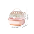 thumbnail image 3 of Vacemry Portable Hamster Cage Bird Carrier, Small Animals Travel Backpack Acrylic Transparent Pet Carrier Lightweight Escape Proof Box, Hamster Travel Cage Bird Travel Carrier Small Pet Backpack, 3 of 6