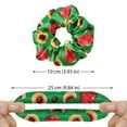thumbnail image 4 of WIRESTER Set of 4pcs Scrunchies Hair Ties Headband Accessory - Fruits Citrus Lemon, 4 of 8