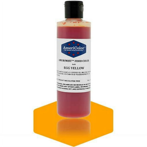 AmeriColor AmeriMist Egg Yellow, 9 Ounce, Airbrush Food Color