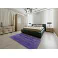 thumbnail image 4 of Ahgly Company Indoor Rectangle Mid-Century Modern Purple Oriental Area Rugs, Swatch Sample, 4 of 6