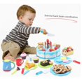 thumbnail image 4 of Kids Educational Toy Simulation DIY Birthday Cake Model Kitchen Pretend Play Cutting Fruit Food Toy for Toddler Children Gift, 4 of 7
